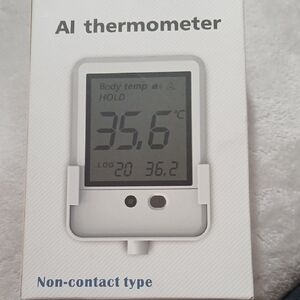 AI Thermometer Non-Contact Digital Forehead Thermometer - White